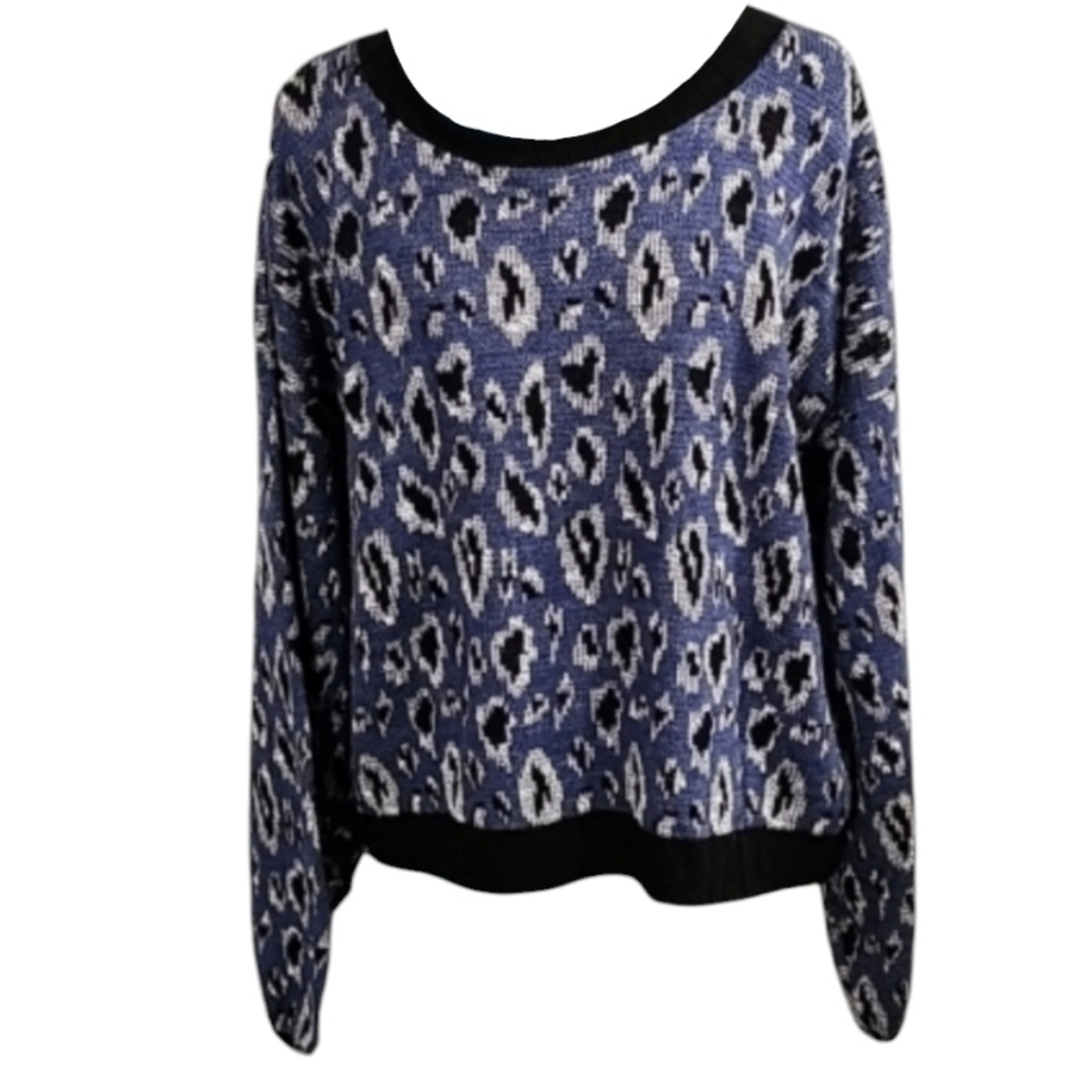 FTF Fashion to Figure leopard sweater, Balloon sleeve **NWT**